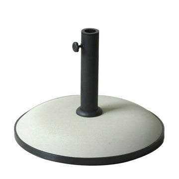Marbueno Base Umbrella Round Cement 50X37 Cm 25Kg White Garden, Pool, Terrace 10453