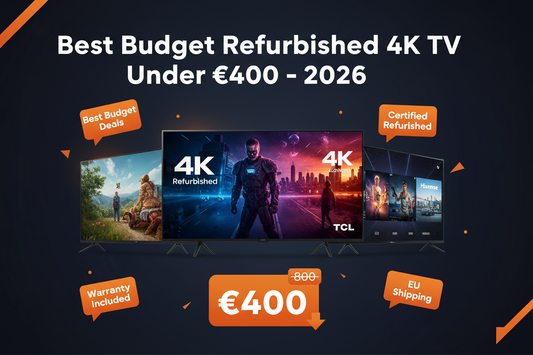 Certified Refurbished 4K TV Under €400 in Europe 2026 – Best Budget Smart TV Deals