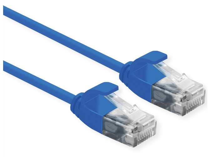 Roline UTP Datacenter Network Cable CAT.6A (class Ea), Lsoh, Slim, Azul 1,5M