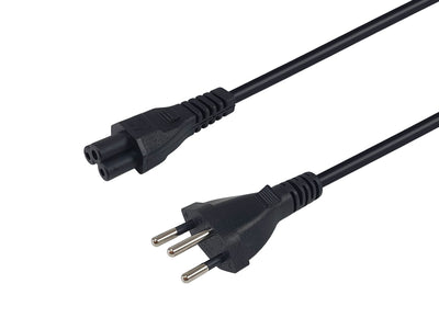 Equip Cable Power T12 -C5 H/M Black 5.00M Pvc — image 1