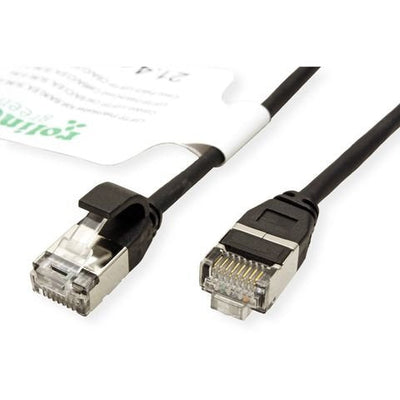 Roline Green U FTP Network Cable CAT.6A (class Ea), Lsoh, Slim, Black 3M — image 1