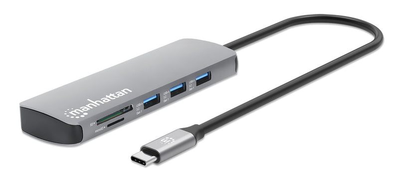 Manhattan USB-C Pd a HDMI 9-IN-1 4K Dockingmation Grey