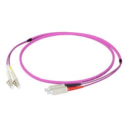 Efb Duplex Network Cable Flat-twin Lc-sc OM4 40M Lszh 3X5MM Violet