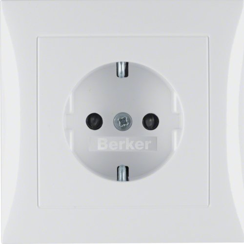 Berker 47228989 Schuko-toma Power With Board Cover S.1 Po Larwei — image 1