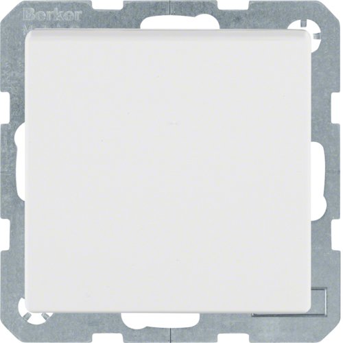 Berker 47516089 Schuko-toma Power M Cover Abatible White Polar Samt — image 1