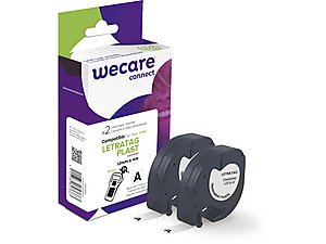 Armor Label Transparent Texto Black Dymo Letratag Plast 12MMX4M — image 1