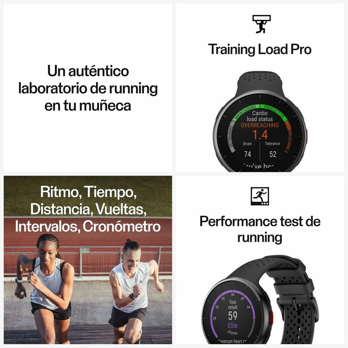 Polar Smartwatch Polar Black 1,2"
