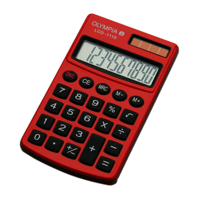 Olympia Calculator LCD-1110 Red — image 1