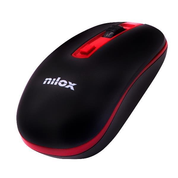 Nilox Mouse Wireless 1000 DPI Black/Red