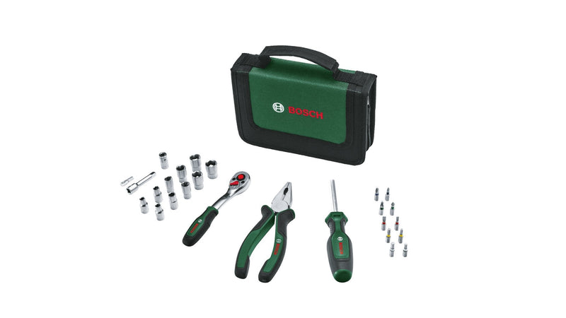 Bosch Mobility Set Of Tools Manuales, 26 Pieces (kit Tools Compacto And Laptop Tareas Bricolaje, Carra