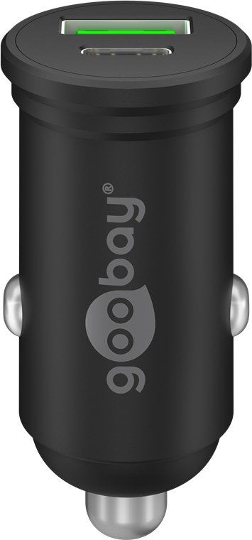 Goobay Charger 2 Ports 1 USB-C Pd, 1x USB-A Qc, 45W Black Bag Colgar — image 1