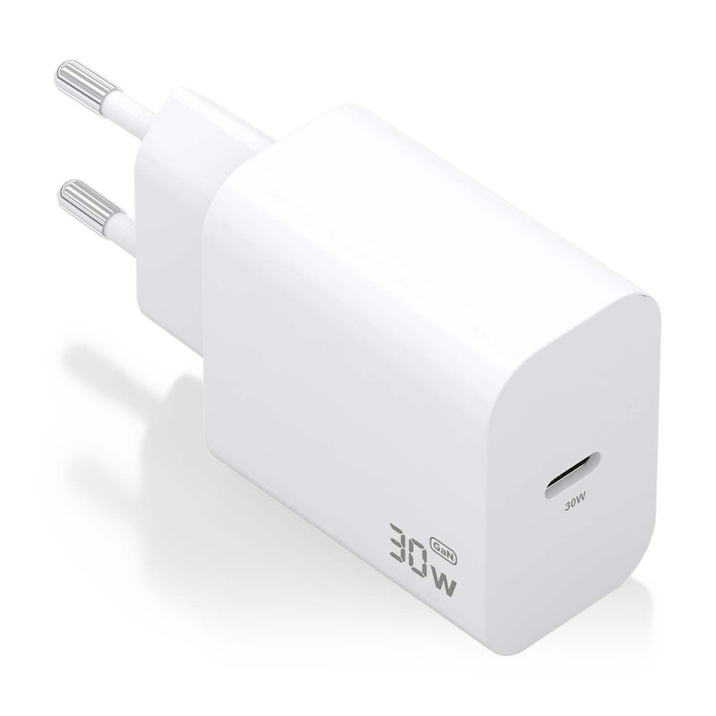 Aisens Charger GaN 30W, 1x USB-C PD 3.0, White