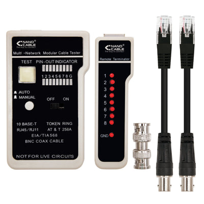 Nanocable Testeador Cable RJ11/RJ12/RJ45, Coaxial — image 1