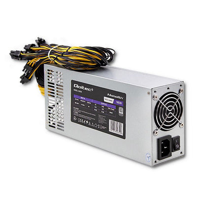 Qoltec 50350 Power Supply 1850W Pci- And 80MÁS Platino Minero Juegos — image 1