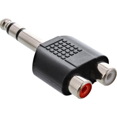 Inline Adapter Audio 6,3MM Stereo Male a 2X Rca Female — image 1