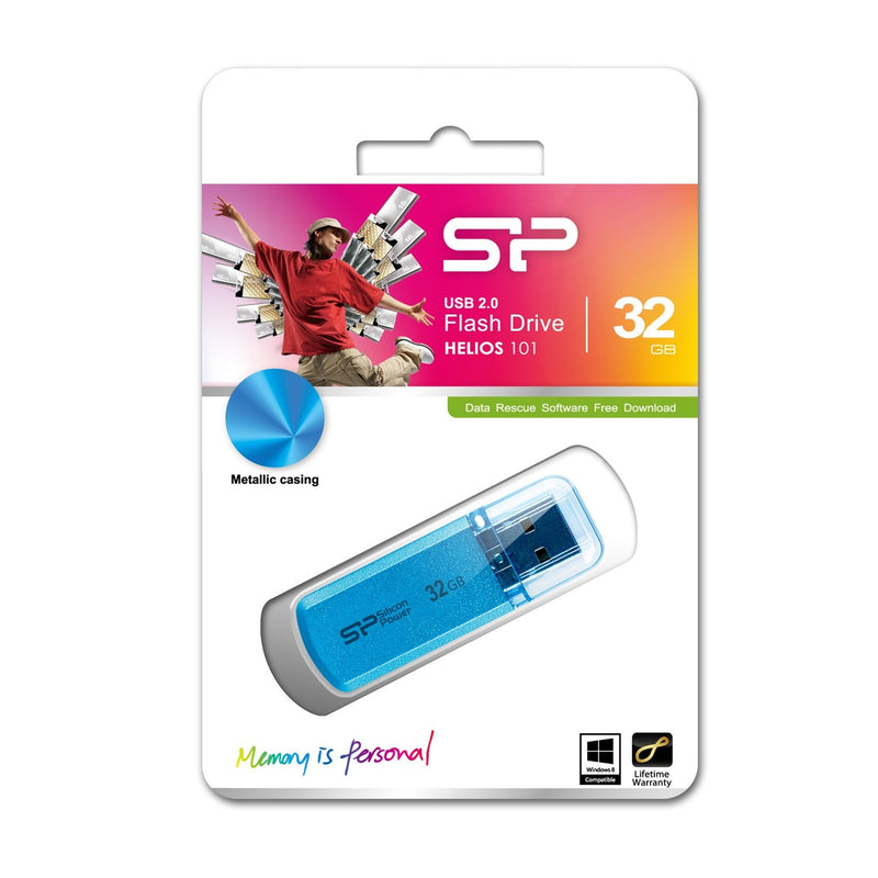 Silicone Power Memory USB Helios 101 32GO USB 2.0 Blue