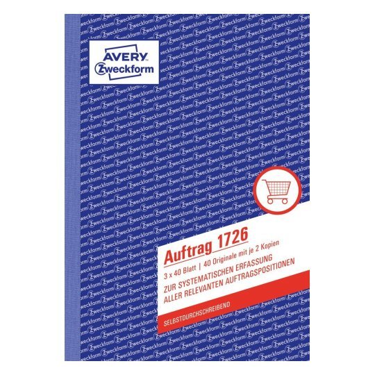 Avery Zweckform Bestellformular - 40 Hoja - A5 (148 X 210MM)