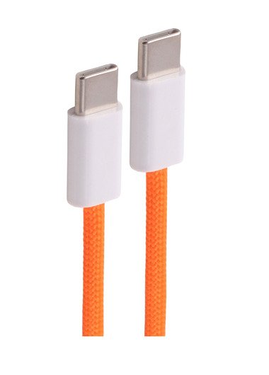 Shiverpeaks USB-C Cable Charging 2.0, 60W, Orange, Textil, 0,5M