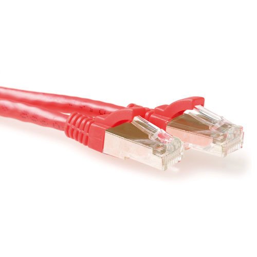 Red 30 Meter Lszh SFTP CAT.6A Patch Cable Snagless With RJ45 Connectors