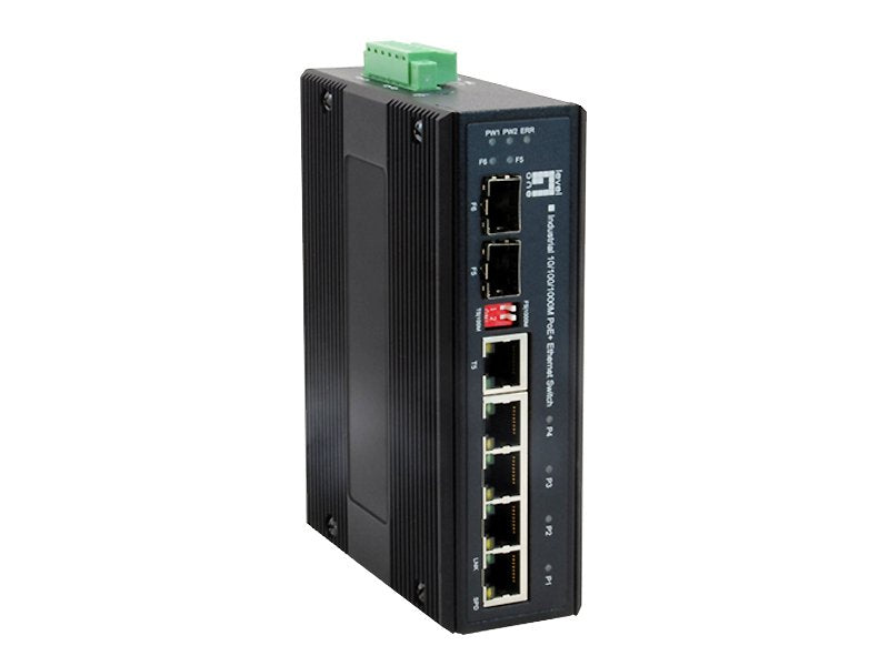 Level One Switch Industrial 4P 10/100/1000 PoE + 1 Sfp + 1 Combo