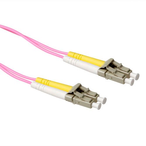 1.5 Meter Lszh Multimode 50 125 OM4 Fiber Patch Cable Duplex With Lc Connectors