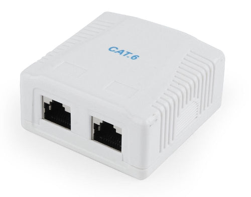 Gembird Box Of Assembly Surface 2 Ports NCAC-2F6-01 CAT.6 FTP — image 1