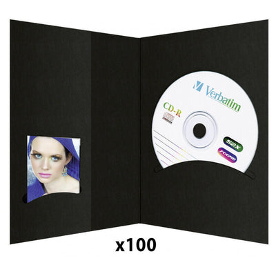 Daiber 100 Folders With Ring Binder Cd, 10X15, Black — image 1