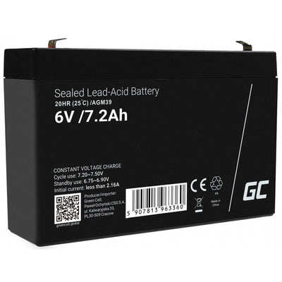 Green Cell Battery Agm Vrla 6V 7.2AH — image 1