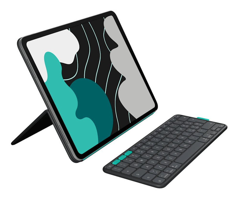 Logitech Keyboard Spanish Flip Folio QWERTY Bluetooth Graphite