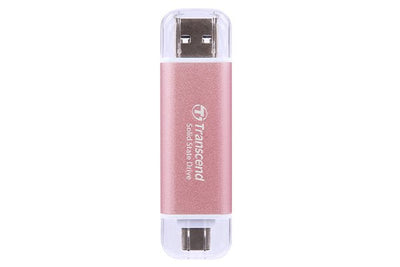 Transcend ESD310P 512GB External SSD USB 10Gbps Type C a Pink — image 1