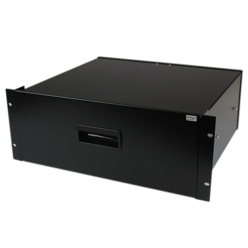StarTech.com Drawer Metallic Steel Black 4U 19IN Pulgadas Montar Cabinet Rack Bastidor Drawer Almacenamiento B