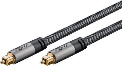 Goobay Cable Plus Toslink Black/Silver 10 Metres 65308 — image 1
