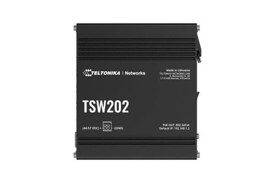 Teltonika · Switch · TSW202 · 8 Port Gigabit Indumrial Managed PoE + Switch, 2 Sfp — image 1