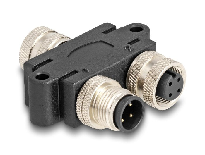 Delock M12 And -splitter A-kodiert 4 Pin 1 X Female a 1 X Male