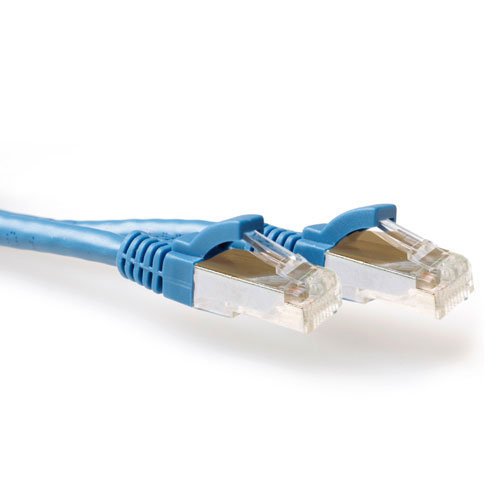 Blue 20 Meter Lszh SFTP CAT.6A Patch Cable Snagless With RJ45 Connectors