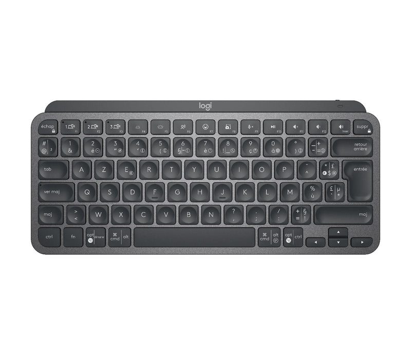 Logitech Master Mx Keys Mini Keyboard Office RF Wireless + Bluetooth Azerty French Graphite