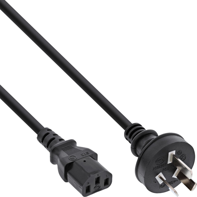 Inline Cable Power , Plug China a Iec, Black 5,0M