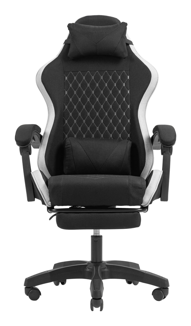 Mars Gaming Silla Gamer Mgcxfgrbl Negro Y Blanco Reclinable Reposabrazo Ajustable Reposapies Cojines