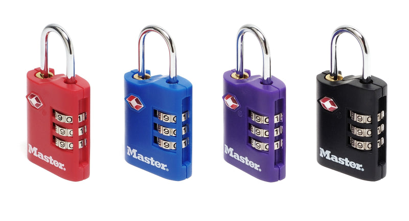 Master Lock 2-ER Pack Tsa Padlock Combinación, Aleatorio Colour