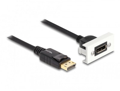 Delock Módulo Easy 45 DisplayPort 8K 30 HZ With Cable Short 22,5 X 45MM — image 1