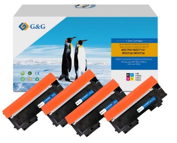 G&g Toner 4ER Set Compatible With HP 117A Bk/C/M/ And