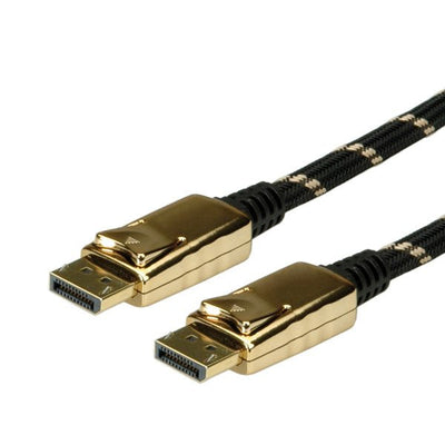 Roline 11.04.5644 Cable DisplayPort 1M Black Oro (Roline Gold DisplayPort Cable Dp-dp. M/M. 1.0M) — image 1