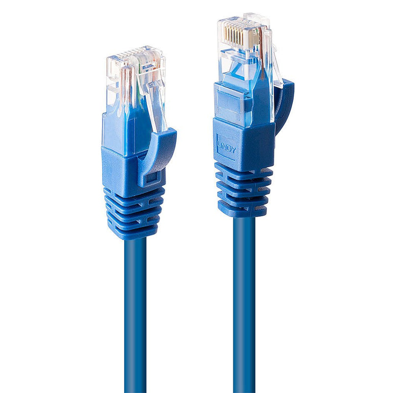 Lindy Network Cable CAT.6 U/UTP Blue 0.50M