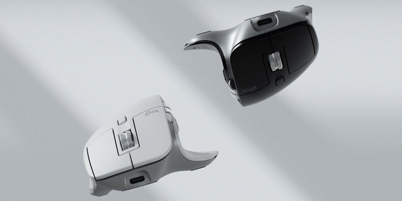 Logitech Mouse Ergonómico Wireless Bluetooth Mx Master 3S Battery Rechargeable Up To 8000 DPI Grey Pálido
