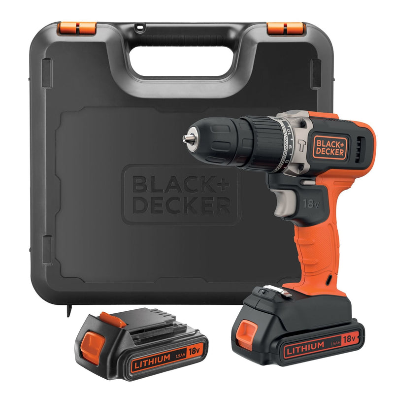 Drill Black & Decker BCD003C2K-QW 1400 Rpm Without Key Black Red