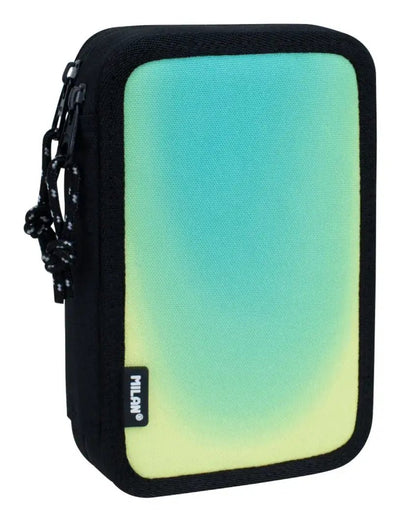 Milan Plumier 2 Pisos C/Contenido Sunset Black/Green — image 1