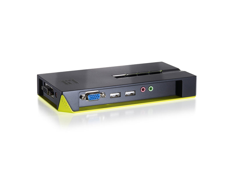 Level One Conmutador Automatic Desktop V/T/M 1A4 Cpus USB With Audio Cables Incluidos