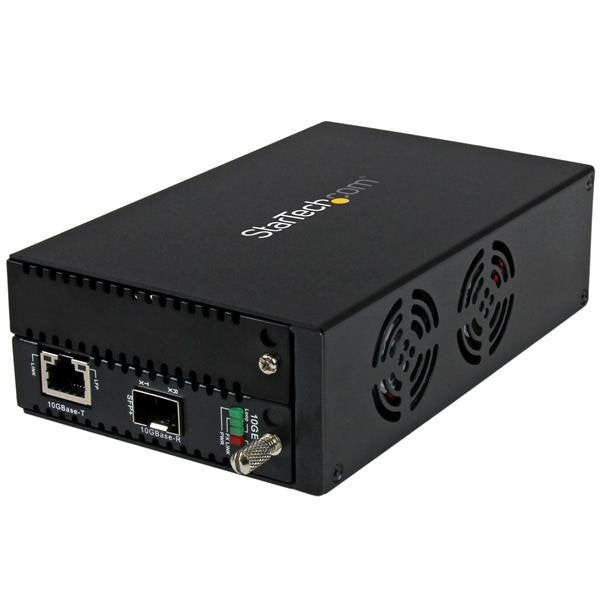 StarTech.com Converter Medios Ethernet Cobre a Fibre 10 Gigabits Gestionado With Sfp + Abierto Converter Stand