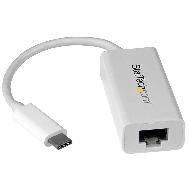 StarTech.com Adapter Network Gigabit USB-C USB 3.1 Gen 1 (5Gbps) White Adapter Network USB-C Gigabit Ethernet