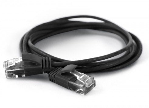 Wantecwire UTP, Cable Extra Thin CAT.6A, D 2,8MM, Black Length 1,00M